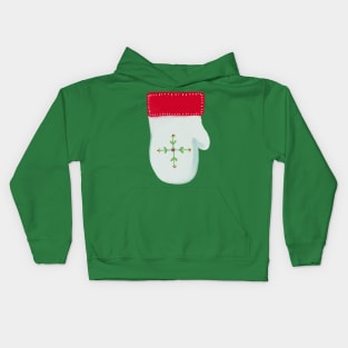 Christmas sock isolated on white Kids Hoodie